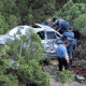 Крымский водитель сорвался с горной трассы в обрыв