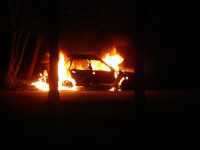 В Ночное Время в Столице Крыма подожгли машину