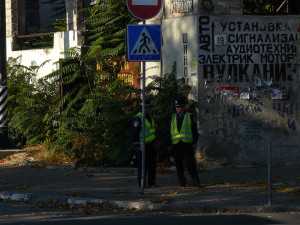 В Столице Крыма ждут Януковича: светофоры и дорожные знаки завешаны партийной символикой