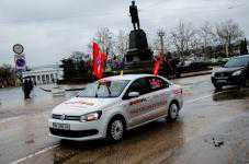 В Крыму стартовал автопробег «Наша Великая Победа».