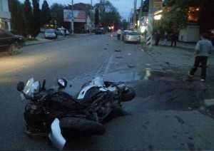 В Алуште разбился мотоциклист