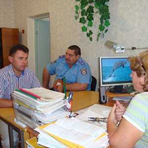 Встреча сакских правоохранителей с громадой Добрушинского сельсовета