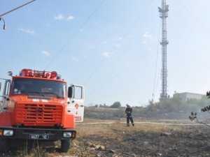 В Севастополе гореля земля возле телевышки (ВИДЕО)