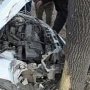 В Симферополе водитель на «Мазде» влетел в дерево
