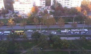 В Севастополе троллейбус устроил километровую пробку