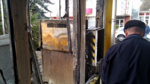 Вместе с симферопольским «Вольтмартом» сгорел банкомат