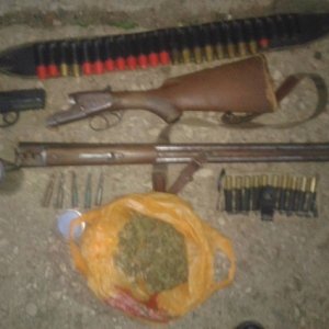 У крымчанина милиционеры изъяли оружие, боеприпасы и наркотики