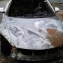 В Ночное Время в Столице Крыма сгорел автомобиль