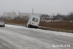 В Керчи две маршрутки попали в аварии