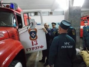 Глава МЧС России Владимир Пучков посетил пожарную часть в поселке Гурзуф