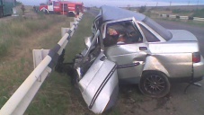 На трассе в Крыму в лобовом столкновении машин погиб водитель