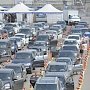 Более 700 автомобилей ожидают переправы через Керченский пролив