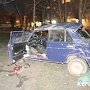 В Керчи перевернулся автомобиль «ВАЗ 2103»
