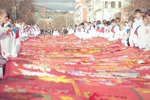 Молодые люди Красноярского края готовят «Знамя Великой Победы»