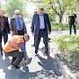 Сергей Аксёнов остался недоволен латочным ремонтом улицы Залесской в Столице Крыма