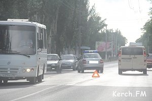 В Керчи авария с участием автомобиля ППС