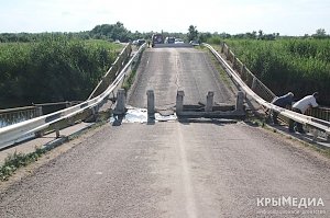 Обрушившийся мост в Джанкойском районе восстановят к 1 ноября