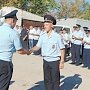 Полицейские Черноморского района поздравили коллег с годовщиной образования патрульно-постовой службы