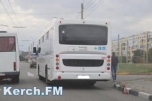 В Керчи новый автобус «НефАЗ» снова попал в аварию