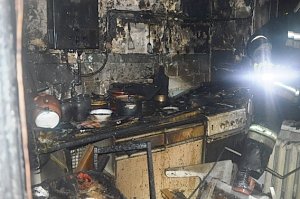 Один человек погиб при пожаре на Кожанова