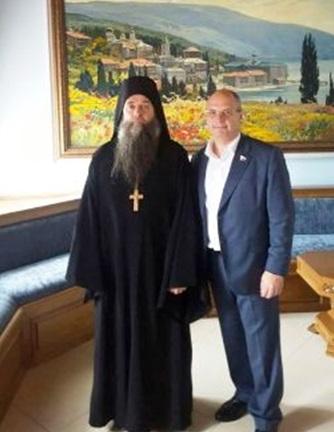 Сергей Гаврилов посетил Русский на Афоне Пантелиимонов монастырь