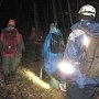 Крымские спасатели провели в горах операцию по поиску и спасению 4-х туристов