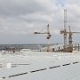Строители уже смонтировали более половины металлоконструкций здания нового терминала аэропорта Симферополь