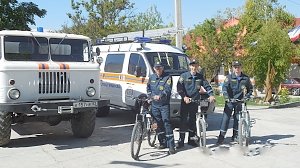 Спасатели «КРЫМ-СПАС» присоединились к Всероссийской акции «На работу на велосипеде»