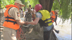Сотрудники ГИМС обеспечили безопасность проведения сплава по реке Салгир