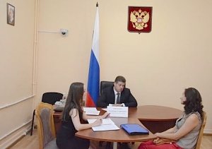 Владимир Авраменко провел личный прием граждан в приемной Президента Российской Федерации