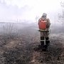 Крымские пожарные на выходных потушили почти 50 возгораний сухостоя