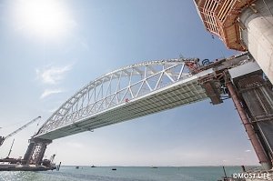 Из-за строительства Крымского моста над Керченским проливом запретили полеты
