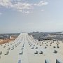 Монтаж крыши нового терминала аэропорта Симферополь полностью завершен