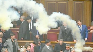 Украина объявила Россию агрессором в первом чтении – в парламенте дым