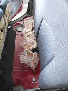Мясо под задним сиденьем автомобиля старался провезти украинец в Крым