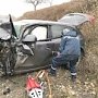 На Керченской трассе в «лобовом» столкновении иномарок пострадали два водителя