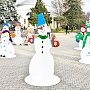 На Театральной площади Евпатории «слепили» снеговиков