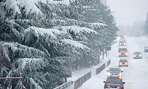 Снежная буря идёт на Крым