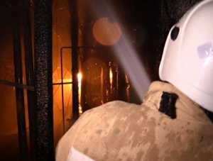 На пожаре в Саках спасли пожилую женщину