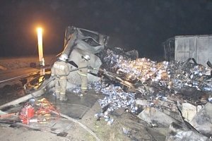 Пострадавший в ДТП на Керченской трассе водитель грузовика получил 98% ожогов, — Минздрав РК