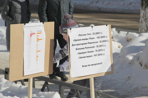 В Сыктывкаре при участии КПРФ прошёл пикет в память о трагедии в Кемерово