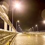 На Крымском мосту протестировали освещение автодороги