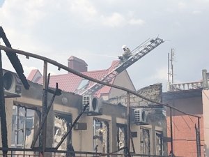 Спасатели МЧС России ликвидировали пожар в г. Евпатория