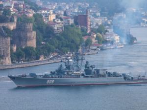 Экипаж сторожевого корабля Черноморского флота «Пытливый» возвращается в Севастополь из Средиземного моря