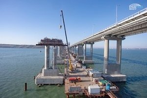 Готовы все железнодорожные опоры Крымского моста