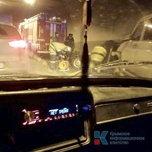 В тоннеле под Симферополем произошло дорожно-транспортное происшествие, водитель погиб