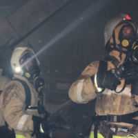 На пожаре в г. Армянск спасено два человека