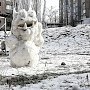 Симферопольцы придумывают новые виды снеговиков