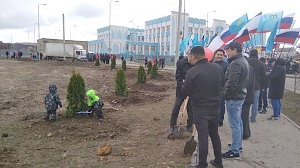 В микрорайоне Фонтаны города Симферополя заложили сквер «Крымская весна»