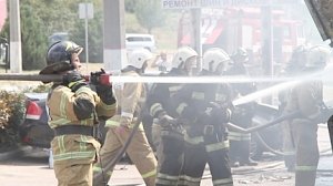 Севастопольские спасатели ликвидировали техногенный пожар по улице Хрусталёва